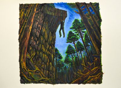 The cliff hanger in the forest ©Peter Weidenbaum